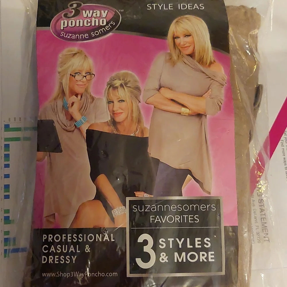 New Suzanne Somers 3 way poncho size S-L - Picture 9 of 9